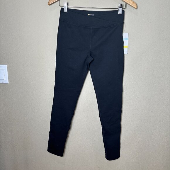 NWT ZELLA Lace Up Mesh Detail Leggings Running Tights Black size XL 14/16 - Picture 3 of 12